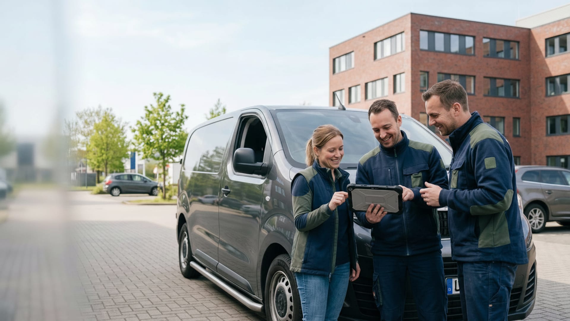 Das Team von baconnect bei der Arbeit an der Netzinfrastruktur